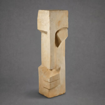 Steinskulptur "Diamond Eye Head" - Weßier Sandstein