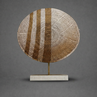 Makenge Basket Painted - Desert Breeze - (Zambia) - Medium