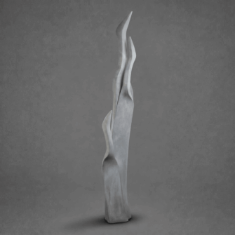 Steinskulptur Family of Birds Hellgrau Springstone