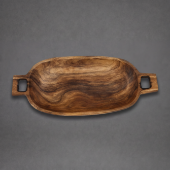 Zulu Servierplatte - Einfarbig - (Sdafrika)