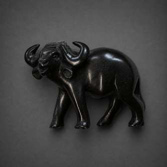 Büffel — Speckstein Skulptur
