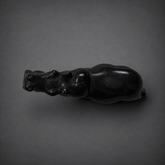 Alternative view of Hippo — Speckstein Skulptur