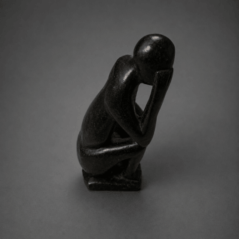 Figur der Stille — Speckstein Skulptur – Bild 3