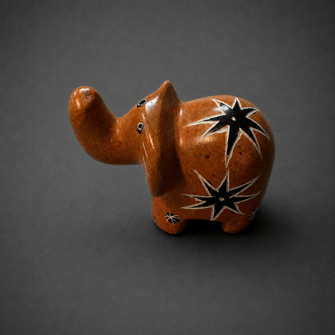 Kleiner Elefant — Handgefertigte Figur – Rot – handgefertigtes afrikanisches Kunsthandwerk, einzigartiges Design, stilvolles Wohnaccessoire 23 Kleiner Elefant — Handgefertigte Figur – Rot – handgefertigtes afrikanisches Kunsthandwerk, einzigartiges Design, stilvolles Wohnaccessoire – Bild 9