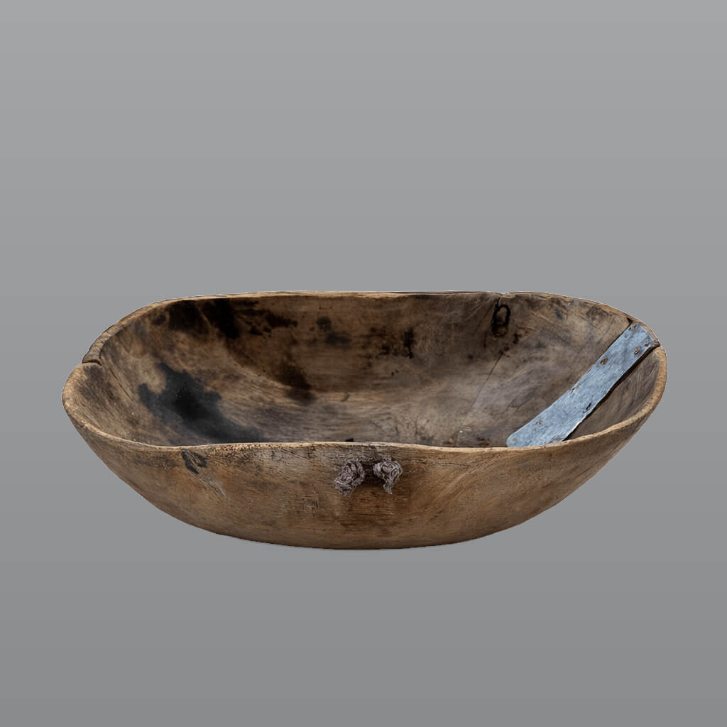 Tutsi Holzschale – Flach – 18 × 33 × 12 cm 2 Tutsi Holzschale – Flach – (Ruanda) – Produktansicht