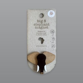 Magnet Elefant – handgefertigtes afrikanisches Designobjekt (Big Five)