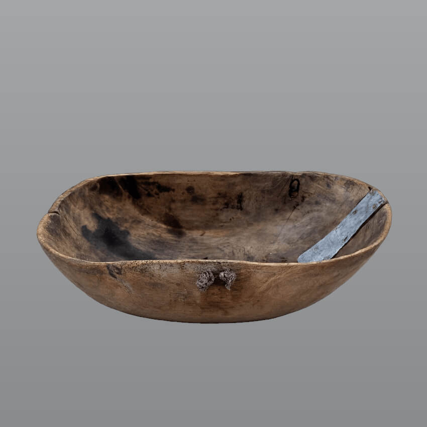 Tutsi Holzschale – Flach – 18 × 33 × 12 cm 1 Tutsi Holzschale – Flach – (Ruanda)