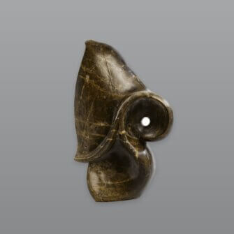 Alternative view of Steinskulptur „Successful Life Flower“ – Brauner Sandstein