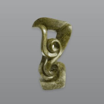 Alternative view of Steinskulptur „Blooming Life Flower“ – Brauner Sandstein