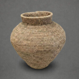 Buhero Korb Unbemalt – Krugform – M – Simbabwe