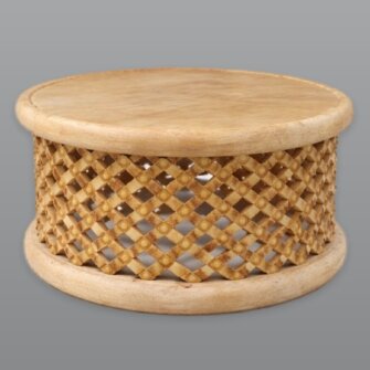 Alternative view of Bamileke Couchtisch – Large – Ø80 × H40 cm