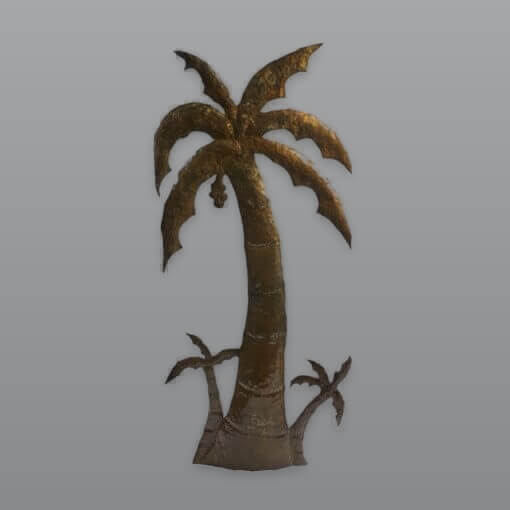 Wandbild "Palme" – (Groß) – verzinkter Stahl, Südafrika 2 Wandbild "Palme" – (Groß) – verzinkter Stahl, Südafrika – Bild 2