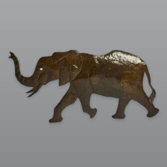 Wandbild "Elefant" – (Groß) – verzinkter Stahl, Südafrika 3 Wandbild "Elefant" – (Groß) – verzinkter Stahl, Südafrika – Bild 2