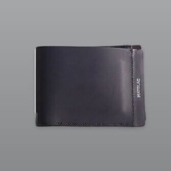 Alternative view of MATBLAC – Schwarze Leder Brieftasche mit Magnetverschluss