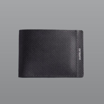 MATBLAC – Schwarze Lederbrieftasche mit Magnetverschluss – echtes Leder, handgefertigtes Design (Limited Edition)