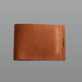 MATBLAC – Braune Leder Brieftasche mit Magnetverschluss – echtes Leder, handgefertigtes Design