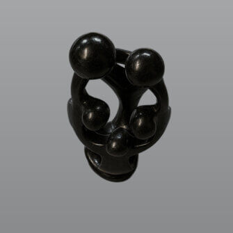 Specksteinskulptur „Family of 5“ – (10 × 8 × 22 cm) 5 Specksteinskulptur „Family of 5“ – (10 × 8 x 22 cm) – Detailansicht