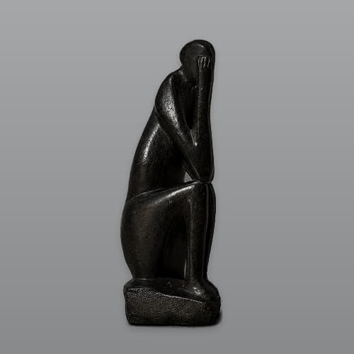 Specksteinskulptur „Figur der Stille“ 1 Specksteinskulptur „Figur der Stille“