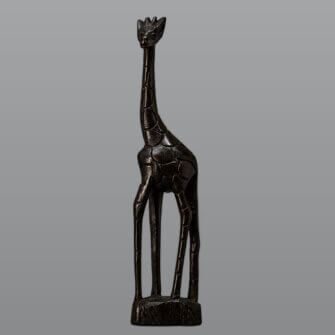 Holzskulptur Giraffe – handgeschnitztes Naturholz & Dekoobjekt