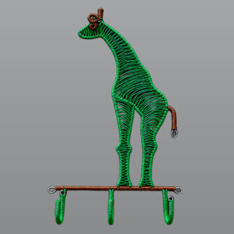 Wandaufhänger – Giraffe (Grün)