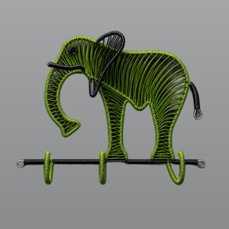 Wandaufhänger – Elefant (Grün)