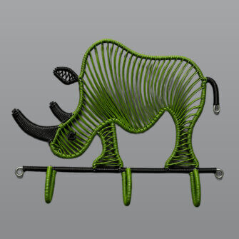 Wandaufhänger – Nashorn 16 Wandaufhänger – Nashorn – Detailansicht