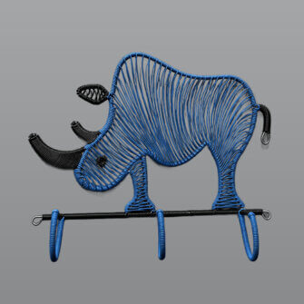 Wandaufhänger – Nashorn 18 Wandaufhänger – Nashorn – Detailansicht