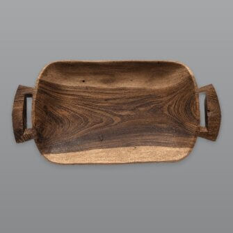 Zulu Servierplatte – Kompakt – Hellbraun – 42 × 20 × 3 cm