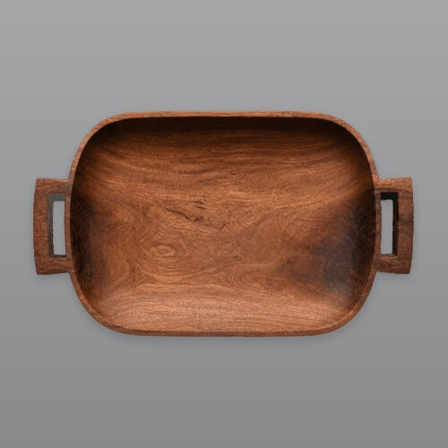 Zulu Servierplatte – Kompakt – Dunkelbraun – 42 × 20 × 3 cm 1 Zulu Servierplatte – Kompakt – Dunkelbraun – 42 × 20 × 3 cm