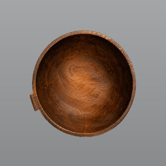 Holzschale – Holzobjekt (Braun) – (Ø38cm; h=24cm)