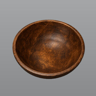 Holzschale – Holzobjekt (Braun) – (Ø44cm; h=20cm)