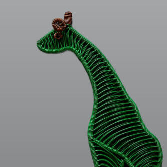 Alternative view of Wandaufhänger – Giraffe (Grün)