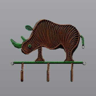 Wandaufhänger – Nashorn 12 Wandaufhänger – Nashorn – Bild 3
