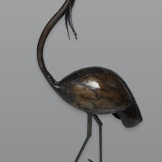 Stahlskulptur Kranich – Blick nach oben gerichtet – M 5 Stahlskulptur Kranich – Blick nach oben gerichtet – M – Bild 3