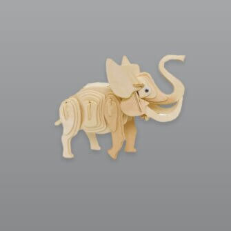Africa's Legends 3D Puzzle Elefant – Holz, Braun, 14 × 5 × 9 cm, Südafrika 3 Africa's Legends 3D Puzzle Elefant – Holz, Braun, 14 × 5 × 9 cm, Südafrika – Bild 2