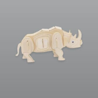 Africa's Legends 3D Puzzle Nashorn – Holz, Braun, 13 × 4 × 7 cm, Südafrika 3 Africa's Legends 3D Puzzle Nashorn – Holz, Braun, 13 × 4 × 7 cm, Südafrika – Bild 2