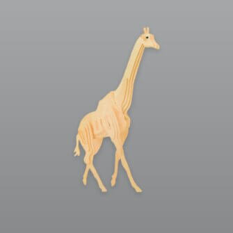 Alternative view of Africa's Legends 3D Puzzle Giraffe – Holz, Braun, 12 × 5 × 18 cm, Südafrika