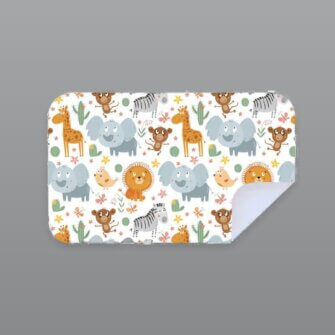 Bobums Mikrofaser L Bedrucktes Handtuch – Zoo