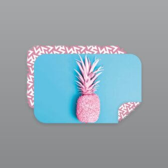 Bobums Mikrofaser XL Bedrucktes Handtuch – Pink Pineapple