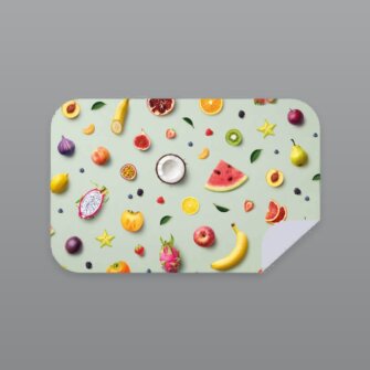 Bobums Mikrofaser XL Bedrucktes Handtuch – Obstsalat