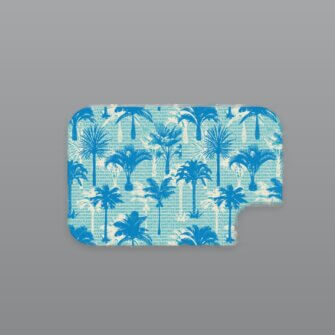 Bobums Mikrofaser XL Bedrucktes Handtuch – Blaues Palmenparadies