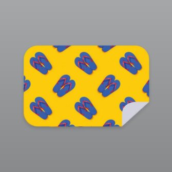 Bobums Mikrofaser XL Bedrucktes Handtuch – Flip-Flops