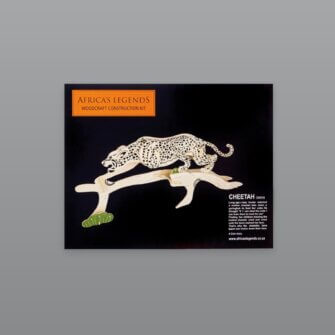 Africa's Legends 3D Puzzle Gepard – Holz, Braun, 13 × 4 × 7 cm, Südafrika