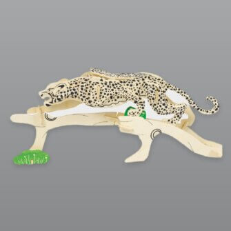 Alternative view of Africa's Legends 3D Puzzle Gepard – Holz, Braun, 13 × 4 × 7 cm, Südafrika