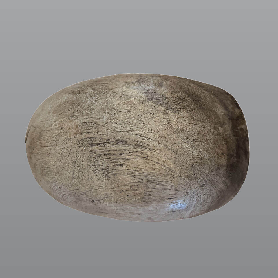Tutsi Holzschale – Flach – 18 × 33 × 12 cm 3 Tutsi Holzschale – Flach – (Ruanda) – Detailansicht